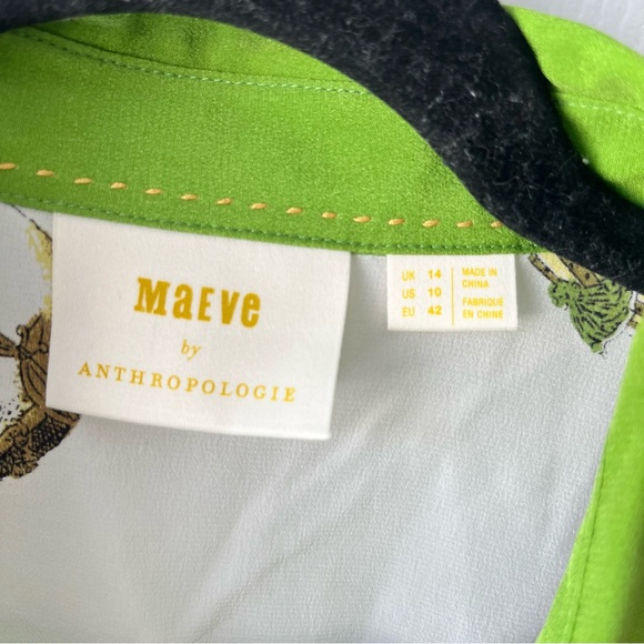 Anthropologie Maeve hot air balloons button down shirt US 10 - Picture 2 of 5